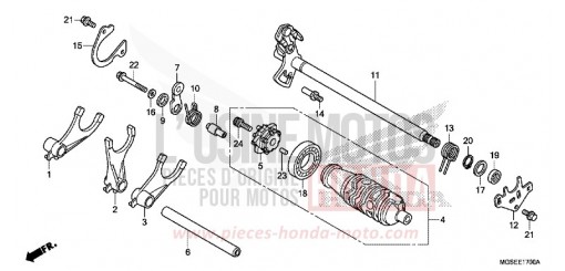 SCHALTTROMMEL (NC700S/SA) NC700SD de 2013